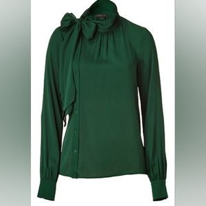 Rachel Zoe Green Silk Blouse